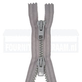 Rits dubbel deelbaar | Opti | plastic P60 | 80 cm | 004 lichtgrijs Dubbel Deelbare Rits OPTI - DD - P60 - 80 - CM - 004 - LICHTGRIJS